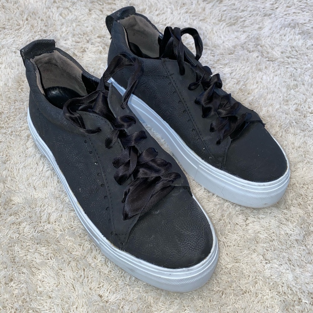 Black Platform Sneakers